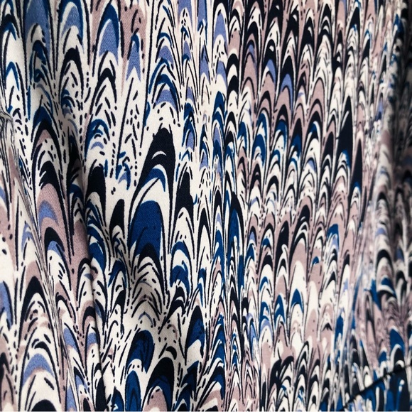 French Connection Richie Desert Lily Abstract Print Boatneck A-Line Sheath Dress - Picture 12 of 15